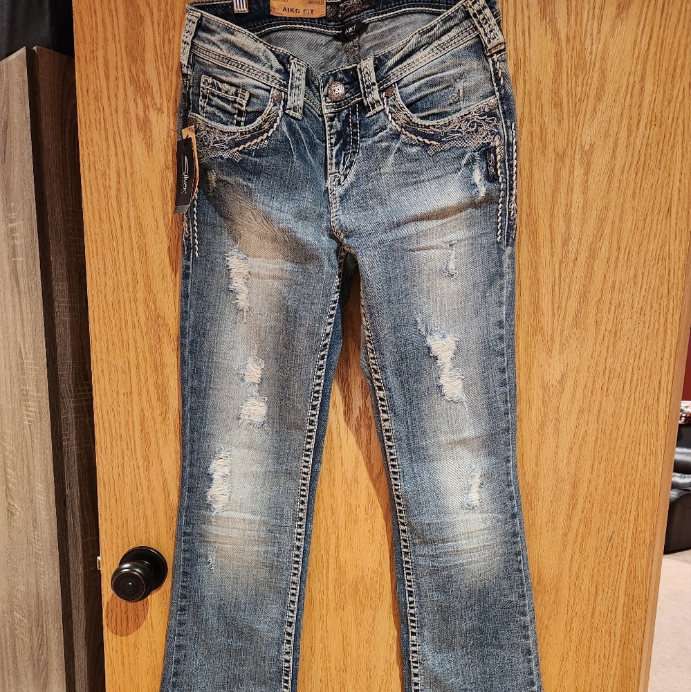 Silver jeans